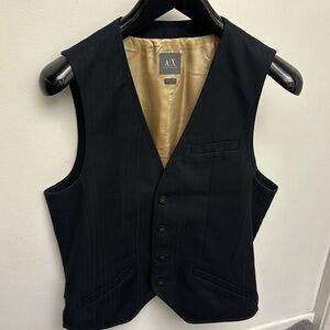Rare A/X  Vintage 90s men’s fitted vest M  shadow striped
